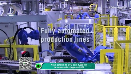 Nova bateria da BYD com 1.000 km de autonomia chega em 2024