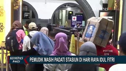 Sebelumnya Tak Dapat Tiket, Pemudik Susulan Masih Penuhi Stasiun Pasar Senen Jakarta!
