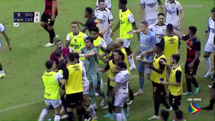 Confusão no Final do Jogo entre Sport e Ceará ⚽