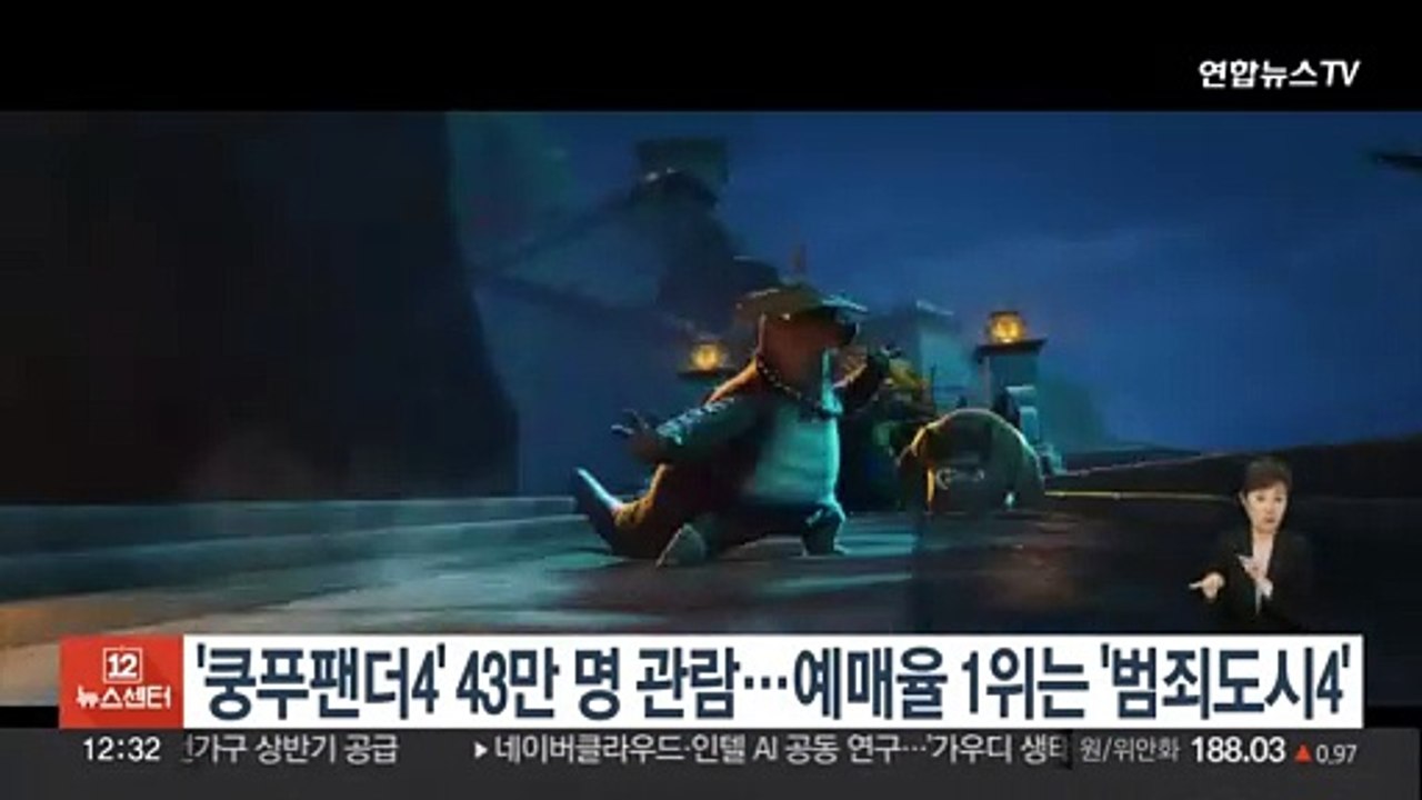 '쿵푸팬더4' 43만명 관람…예매율 1위는 '범죄도시4'