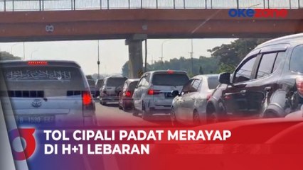 H+1 Lebaran, Lalu Lintas di Tol Cikopo-Palimanan Padat Merayap
