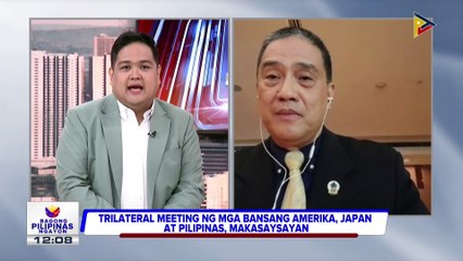 Panayam kay Prof. Renato De Castro, Political Analyst at Distinguish Professor mula sa Department of International Studies ng DLSU, ukol sa partisipasyon ni PBBM sa kauna-unahang Trilateral Summit sa Amerika