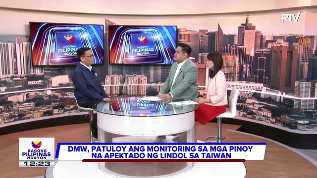 Panayam kay DMW Officer-in-Charge Usec. Hans Leo Cacdac ukol sa update sa lagay ng mga Pilipino sa Taiwan