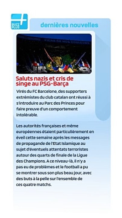Saluts nazis et cris de singe au PSG-Barça