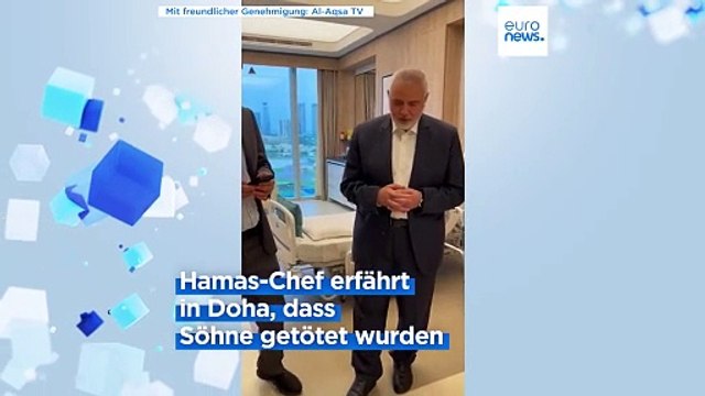 Krieg in Gaza: Israels Armee tötet 3 Söhne und 4 Enkel von Hamas-Chef Haniyeh
