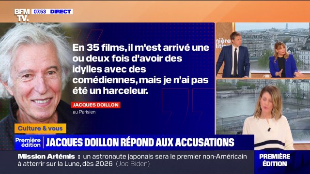 Le réalisateur Jacques Doillon réagit aux accusations de viol et d'agressions sexuelles portées contre lui