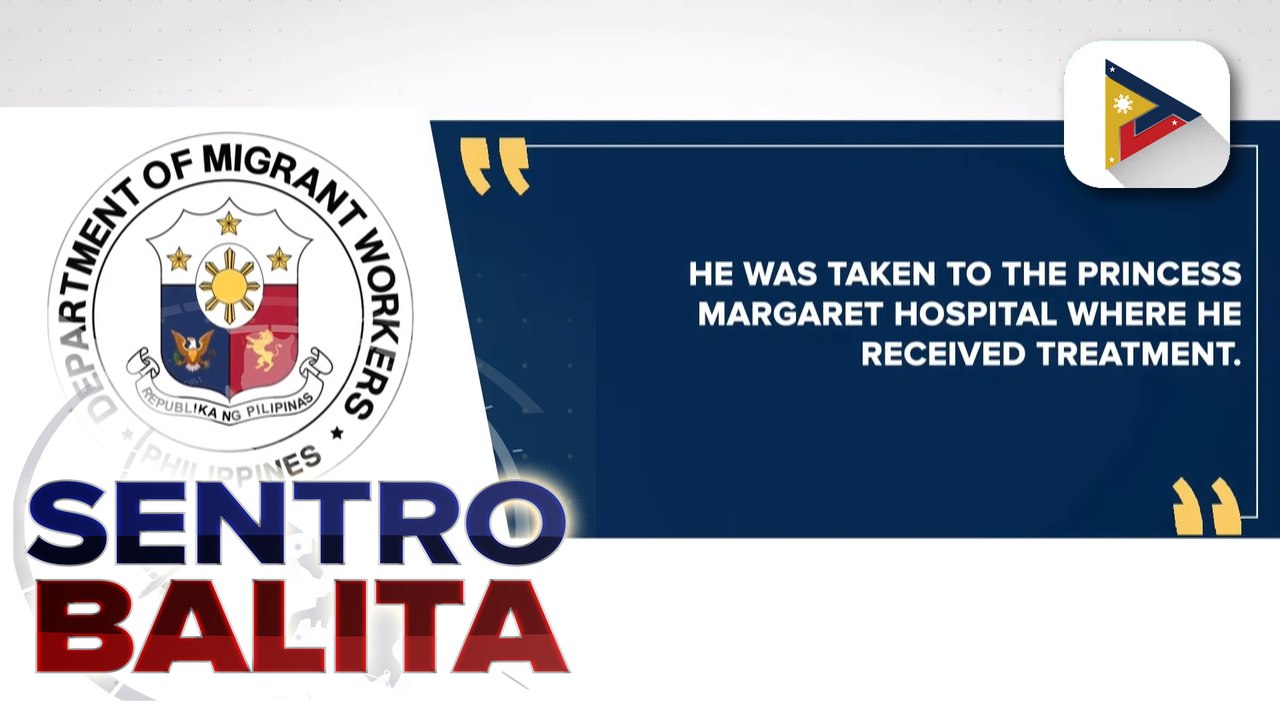 DMW: Dalawang Pilipino na nasugatan sa sunog sa Hong Kong, maayos na ang kalagayan;