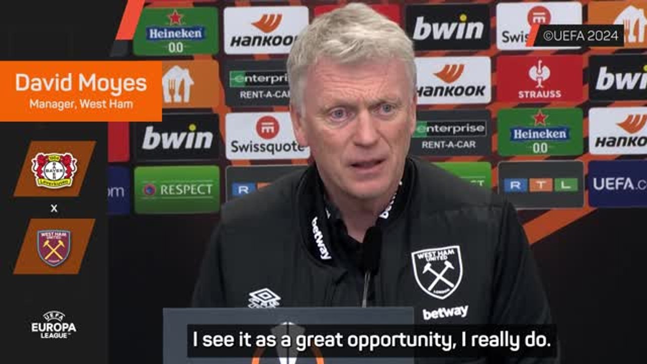 Moyes eager for 'great opportunity' against Leverkusen despite Bowen injury