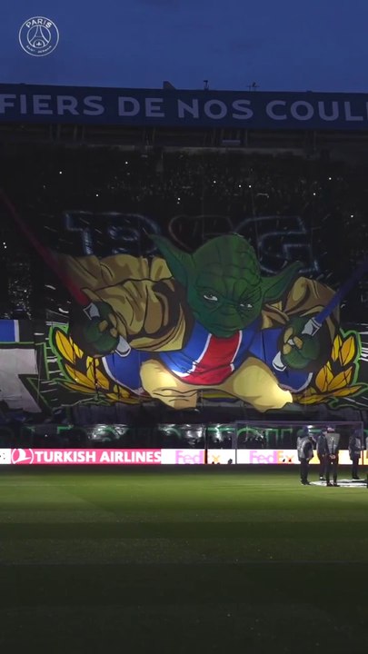 Ligue des champions [PSG - FC Barcelone]: le tifo des supporters du Paris Saint-Germain