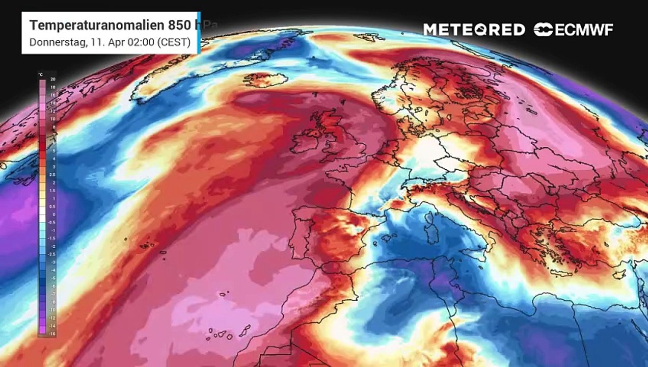 Eine fette Wärmeblase liegt genau über Deutschland! Am Samstag schlägt der Aprilsommer wieder zu!