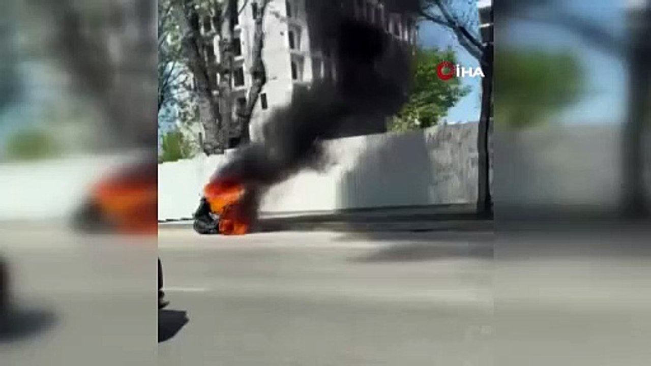 Bursa'da korku dolu anlar... Alev alev yandı