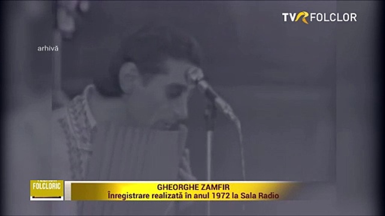 Gheorghe Zamfir - Instrumental la nai (Sala Radio - arhiva TVR - 1972)