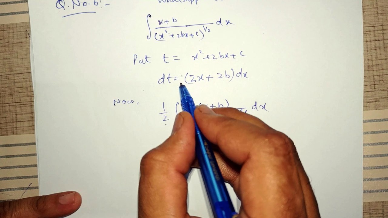 FSc 2nd Year Ex 3.3 Q.No.6 Chapter 3 Integration hindi urdu #gureja #integration