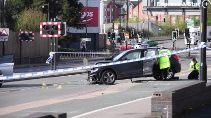 Serious road traffic accident in Walsall town centre.
