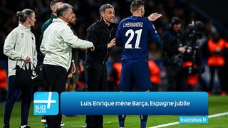 Luis Enrique mène Barça, Espagne jubile