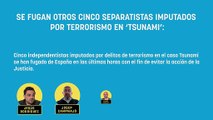 Se fugan otros cinco separatistas imputados por terrorismo en ‘Tsunami’: ya hay ocho fuera de España