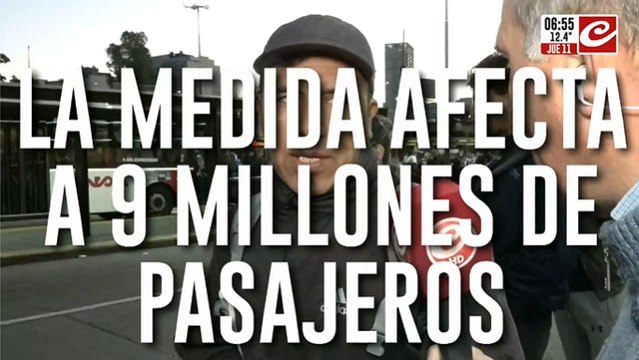 Paro de colectivos en el AMBA: ¿qué dicen los usuarios?