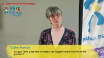 Claire Pontais à l'Université de Printemps de la FSU-SNUipp Bretagne 2024