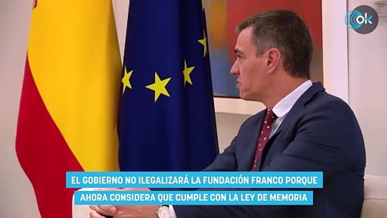 El Gobierno no ilegalizará la Fundación Franco porque ahora considera que cumple con la Ley de Memoria