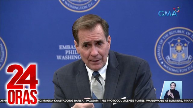 Joint patrols, 'di dapat masamain ng China ayon sa US Nat'l Security Comm. Adviser | 24 Oras