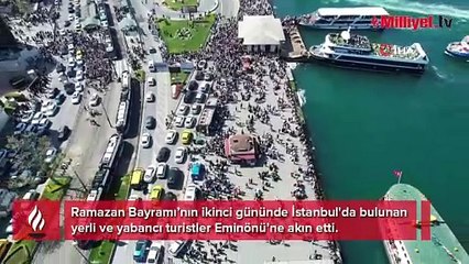 Eminönü'nde vapur sırası yoğunluğu!