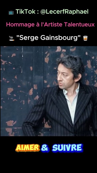 Hommage à Mr  Serge Gainsbourg  disparu en mars 1991