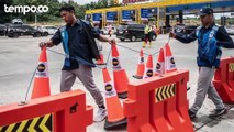 Persiapan Arus Balik Lebaran, Jasa Marga Pasang Reflektor hingga Traffic Cone di Lajur Contraflow