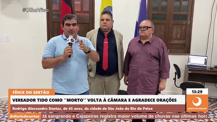 Chamado de “Fênix do Sertão”, vereador que voltou do coma recomeça a vida parlamentar