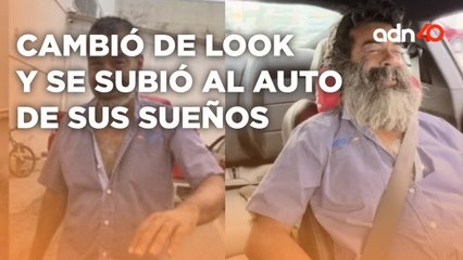 Cumplió su sueño de subir al auto de su vida y recibió un cambio de look