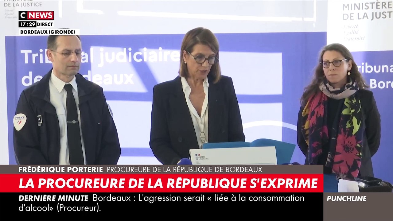 Bordeaux - Procureure : "La piste terroriste reste écartée - L'agresseur serait afghan et âgé de 25 ans avec un couteau de chasse "assez volumineux" - La première victime a été frappée à 9 reprises dont 2 fois au niveau du coeur"