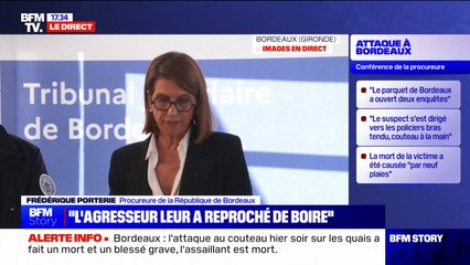 Attaque à Bordeaux: "L'auteur serait d'origine afghane et âgé de 25 ans" indique la procureure de la République