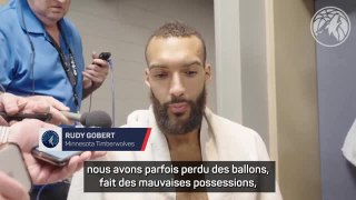 Timberwolves - Gobert : “Nous nous sommes battus pendant trois quarts-temps et ils ont pris le dessus à la fin”