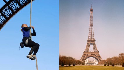 Francesa Bate El Récord De Escalada Con Cuerda En La Torre Eiffel