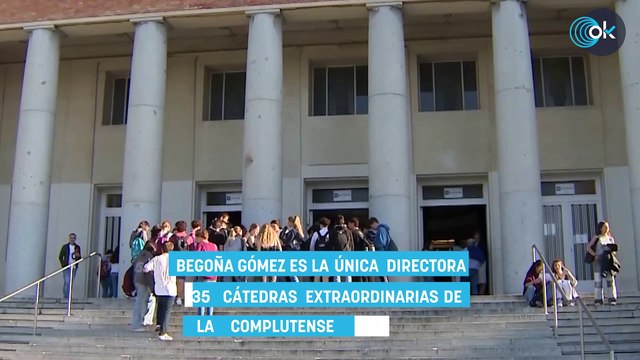 Begoña Gómez es la única directora de 35 cátedras extraordinarias de la Complutense sin licenciatura