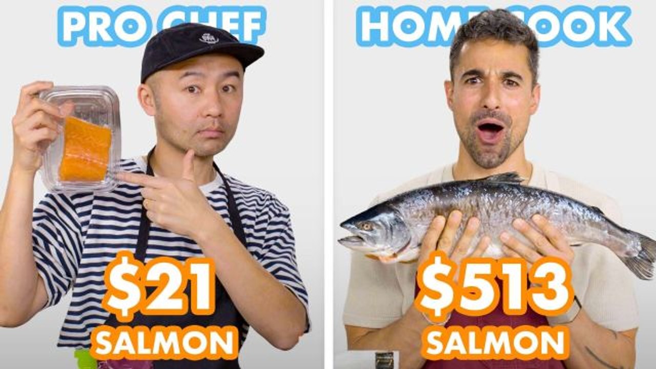 $513 vs $21 Salmon: Pro Chef & Home Cook Swap Ingredients