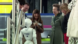 Princess Anne visits a college campus in Northern Ireland