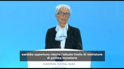 La Bce mantiene fermi i tassi, ma accenna a futuri tagli