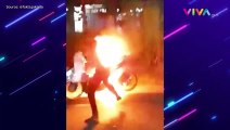 Lagi Geber-Geber, Motor 'Ngabers' Malah Terbakar