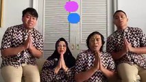 Komeng Sekeluarga Mengucapkan Idul Fitri Serba 'Uhuy'