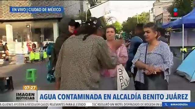 Vecinos de la alcaldía Benito Juárez continúan con las protestas por el agua contaminada