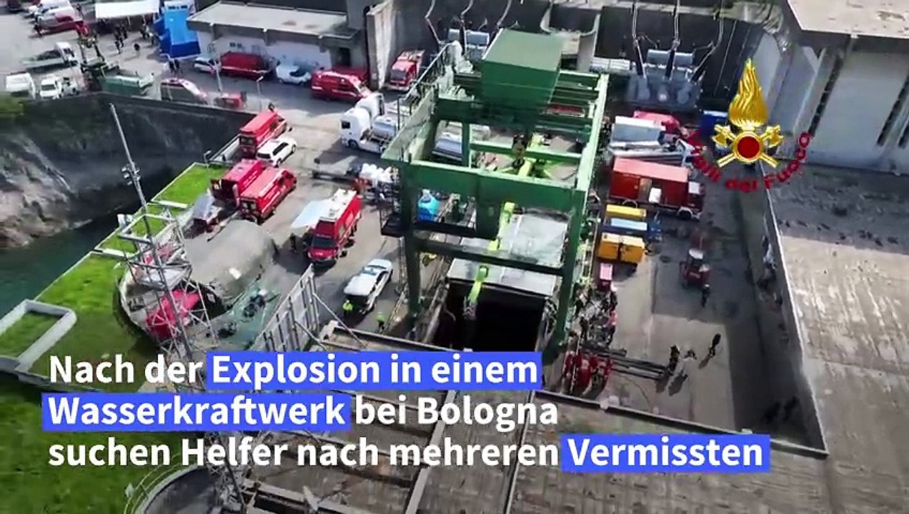 Suche nach Vermissten nach Explosion in italienischem Wasserkraftwerk