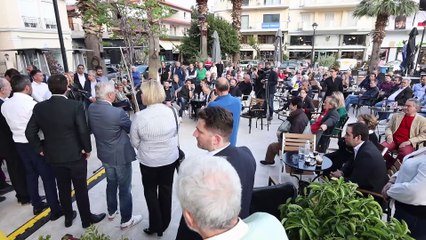 Ομιλία του Νίκου Ανδρουλάκη στην κεντρική πλατεία Άμφισσας