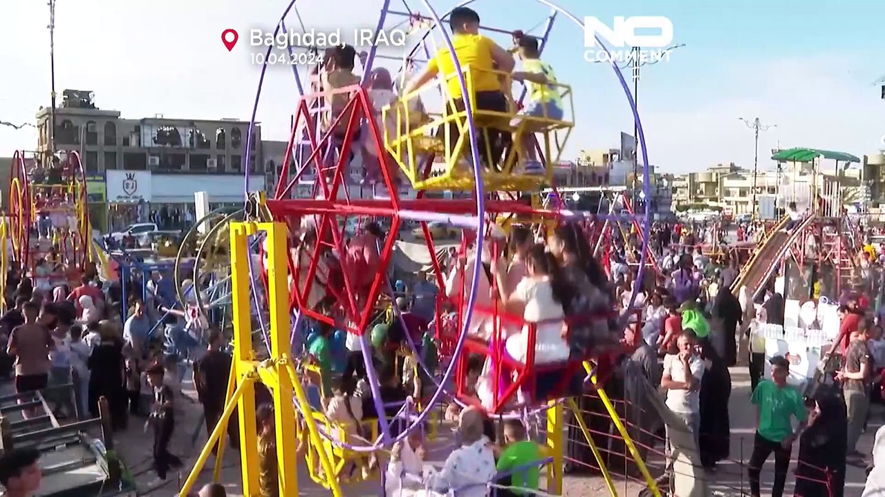 Kinder im Irak feiern Eid al-Fitr