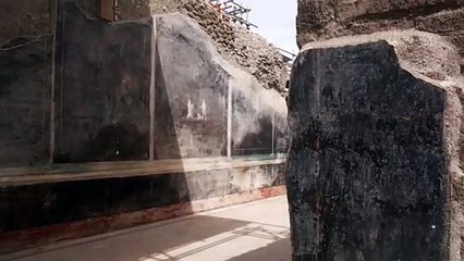 Descubrimiento en Pompeya de frescos inspirados en la guerra de Troya