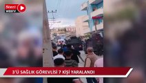 Kavgada yaralananlara müdahale eden sağlıkçılara taşlı saldırı: 3’ü sağlık görevlisi 7 yaralı