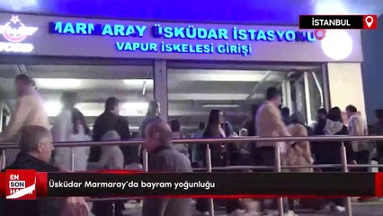 Üsküdar Marmaray'da bayram yoğunluğu