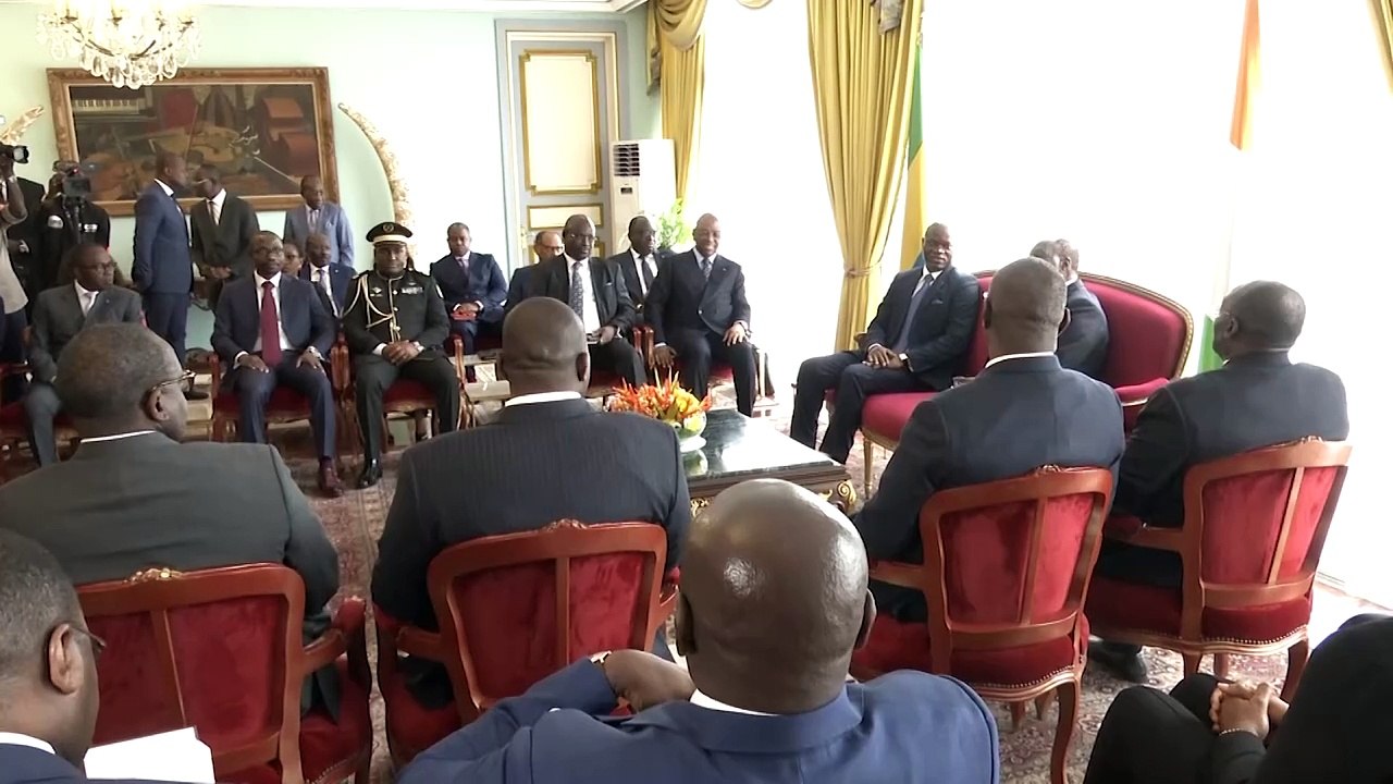 Le Président Alassane Ouattara reçoit le Président de la Transition du Gabon