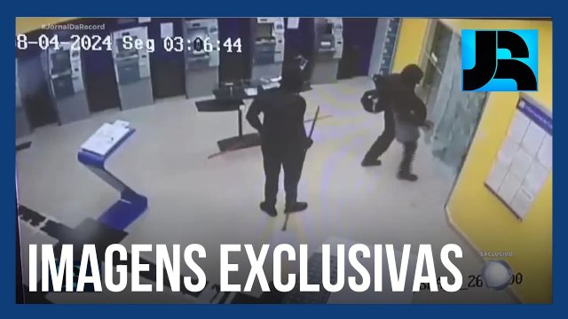 Imagens exclusivas mostram ação dos criminosos que explodiram dois carros-fortes no interior de SP