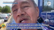 Albañiles, obligados a cobrar menos por su trabajo en Coatzacoalcos ¿cuál es el motivo?