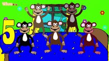 Cinque scimmiette Five Little Monkeys Canzone per bambini Yleekids